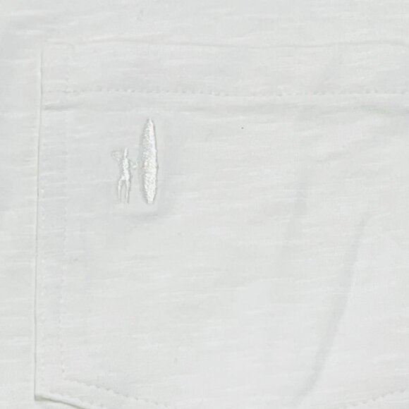 johnnie-O Original 4-Button Polo Shirt - Coastal Wash White NWT Medium - Picture 6 of 9